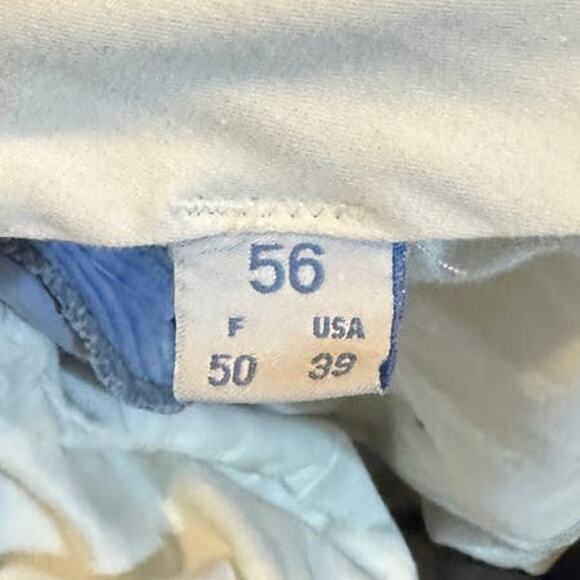 Vintage Amazing Periwinkle Corduroy Cashmere Pants Italy-Made 39 Franck Namani - Picture 6 of 7